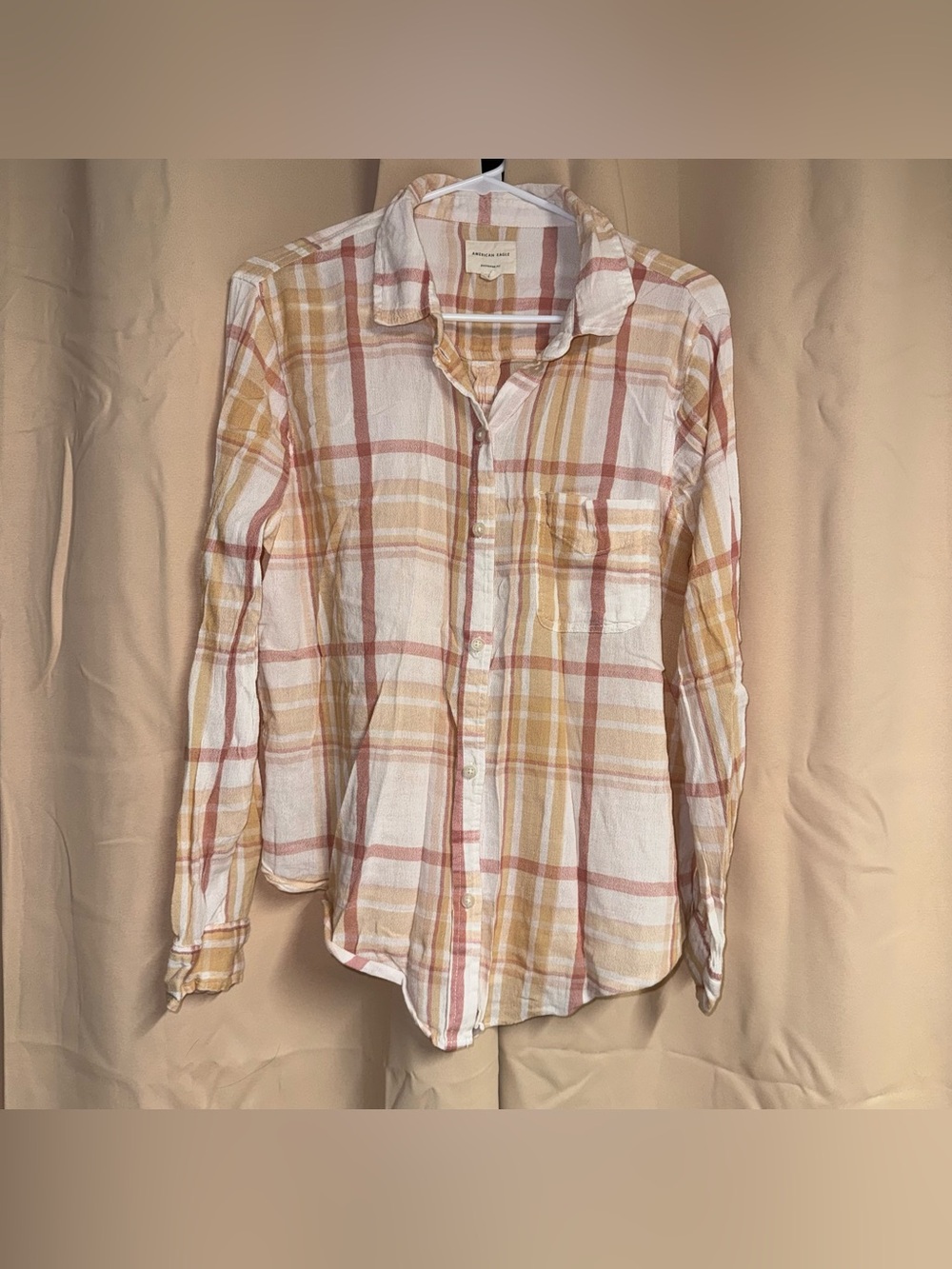 american eagle lightweight flannel shirt